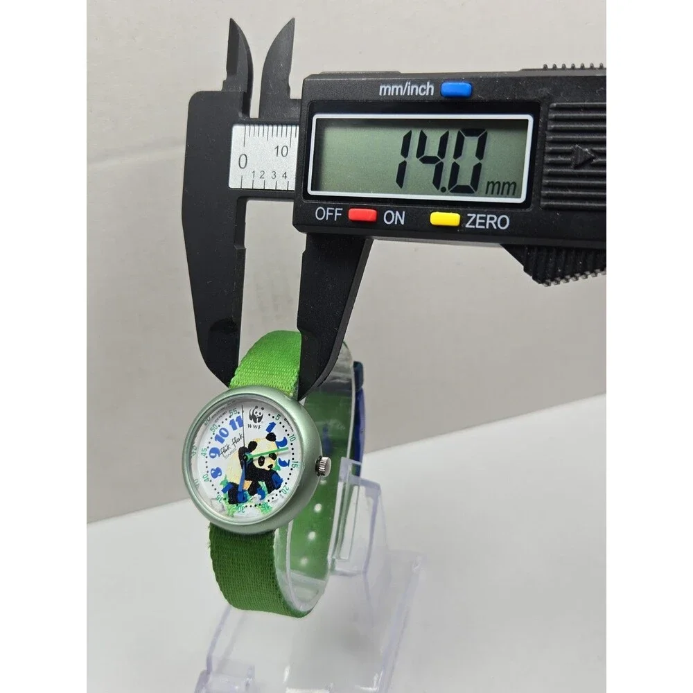 Vintage 1992 Flik Flak by Swatch WWF Panda Swiss Kids Watch Rare New Battery